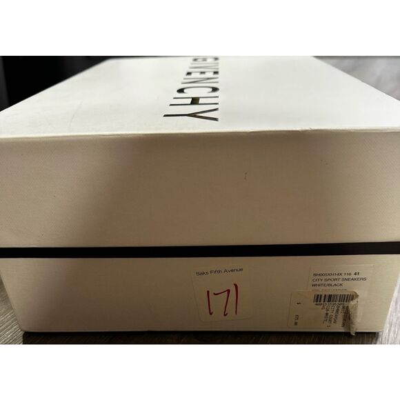 GIVENCHY Logo Leather City Sport Slip-on Sneakers Black & White Size US 11 $675 - Picture 12 of 12